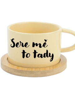 SERE MĚ TO TADY - žlutý hrníček makronka 200 ml