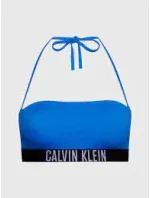 Dámská plavková podprsenka Bandeau KW0KW01966 C4X modrá-černá - Calvin Klein