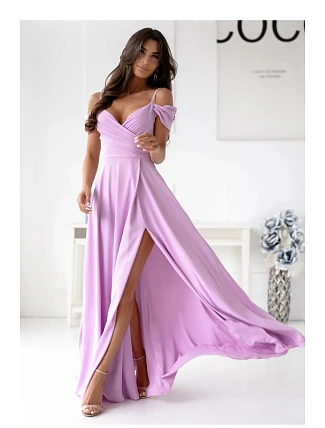 Dlouhé šaty 209873 lila - With You