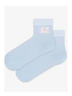 TENKÉ PONOŽKY BARVA 2-6 LET DÍVKY LEVANDULOVÁ 21-23