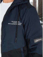 Pánská přechodná bunda s kapucí modrá FashionStreet TX5026 Pánská přechodná bunda s kapucí modrá FashionStreet TX5026