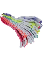 Skechers Girls 6pk3D Heart Low Cut S116502-MULT Multicolour 31-34