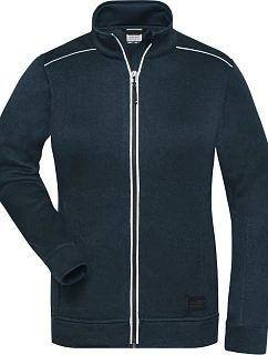 Daiber JN 897 Dámská pracovní pletená fleece bunda - Solid 02.0897 navy/navy