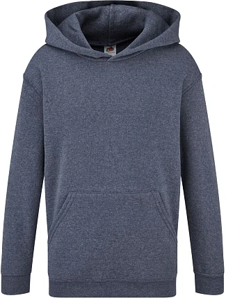 Fruit of the Loom Classic Kids Hooded Sweat Dětská mikina s kapucí 16.2043 vintage heather navy Fruit of the Loom Classic Kids Hooded Sweat Dětská mikina s kapucí 16.2043 vintage heather navy