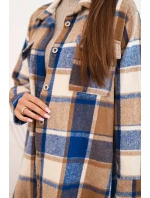 Dámská kostkovaná košile chabrová