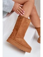 Vysoké Sněhové Boty Na Platformě Big Star OO274893 Camel Vysoké Sněhové Boty Na Platformě Big Star OO274893 Camel