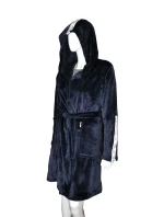 Krátký dámský župan De Lafense 626 Abigail, kapuce