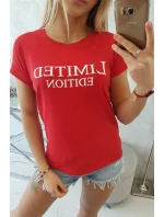 Limitovaná edice červené halenky Limitovaná edice červené halenky