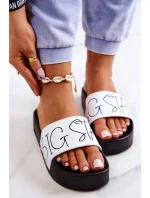 Dámské moderní pantofle Big Star - černá/bílá