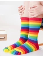 Podkolenky Rebecca 44005 Pruhované prsty 35-40 Podkolenky Rebecca 44005 Pruhované prsty 35-40