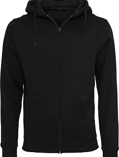 Build your Brand BY 012 Mikina s kapucí z těžké bavlny 56.0012 black