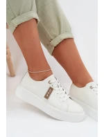 Dámské tenisky z přírodní kůže D&A GR61-5591 bílé