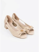 Praktické  polobotky zlaté dámské Obcas