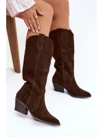 Kozačky na podpatku  model 222727 Step in style