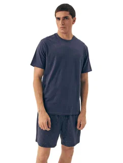 Pánské pyžamo 42601 Shore light blue - HENDERSON