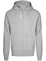 Promodoro 1650 Pánská mikina s kapucí "X.O" 40.1650 heather grey Promodoro 1650 Pánská mikina s kapucí "X.O" 40.1650 heather grey
