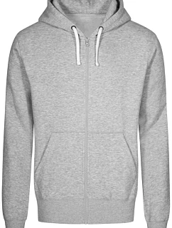 Promodoro 1650 Pánská mikina s kapucí "X.O" 40.1650 heather grey
