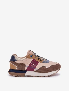 Semišové Pánské Tenisky Na Platformě Big Star RR174475 Hi-Poly System Béžové