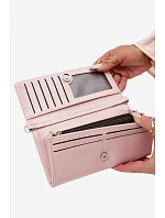 Peněženka Kabelka 2v1 S Páskem Růžová Suzette