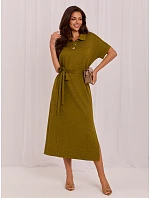 Šaty LK SK 510242.14 v barvě khaki Šaty LK SK 510242.14 v barvě khaki
