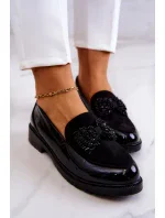 Elegantní lakované mokasíny Mokasíny černé Belize