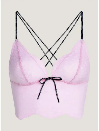 Dámský top UW0UW04683 TOB sv. růžová - Tommy Hilfiger Dámský top UW0UW04683 TOB sv. růžová - Tommy Hilfiger