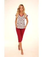 Dámské pyžamo De Lafense 491 Mia kr/r 3XL Dámské pyžamo De Lafense 491 Mia kr/r 3XL