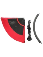 ZAHRADNÍ HOUPAČKA ČAPÍ HNÍZDO 100CM XXL ČERVENÁ