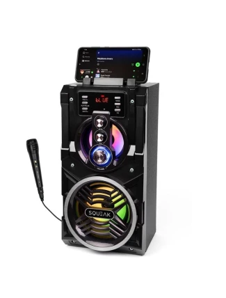 SQUEAK BEATBOXER BLUETOOTH 5.1 REPRODUKTOR - BLUETOOTH REPRODUKTOR S KARAOKE, FM RÁDIEM, MICROSD, AUX A USB SQ1000