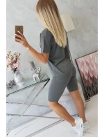 Komplet top+legginsy grafitowy Komplet top+legginsy grafitowy