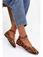 Dámské baleríny s páskem a přezkou Panterka Janelor