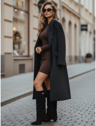 Dámské kozačky s širokým svrškem černé FashionStreet ZY1212