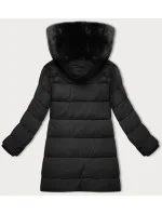 Zimowa kurtka damska z kapturem J Style czarny (16M9192-392)