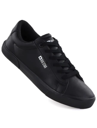 Pánské nízké tenisky z eko kůže černé Big Star TT174002