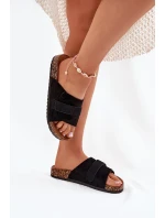 Dámské Pantofle S Hákem Na Korek Platině Černé Baylin Dámské Pantofle S Hákem Na Korek Platině Černé Baylin