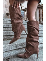 Kozačky na podpatku  model 221152 Step in style