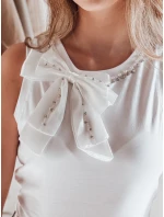 Dámské tričko bez ramínek s mašlí PERBOW white FashionStreet RY2732