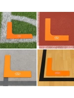 Ploché značky - rohy 25x25 cm 4 ks jasně oranžové SMJ sport ZPN-O