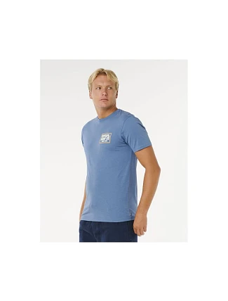 Pánské tričko RIP CURL Pacific Rinse Sunrise Tee, modré Pánské tričko RIP CURL Pacific Rinse Sunrise Tee, modré