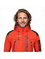 Geographical Norway pánská sportovní bunda Techno MEN 056 BS3 s nastavitelnou kapucí nepromokavá červená (WU1060H/GN) pánské