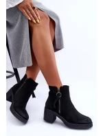 Kožené klasické boty dámské černé Limoso Kožené klasické boty dámské černé Limoso