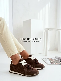 Kožené tenisky Vinceza Dámské 86427 Čokoládové