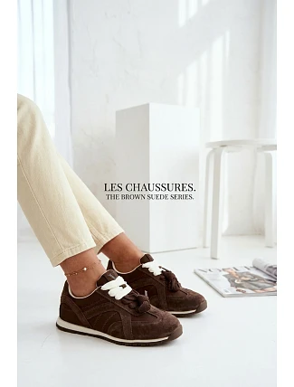 Kožené tenisky Vinceza Dámské 86427 Čokoládové