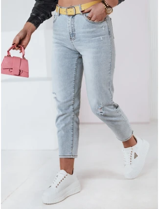 Dámské džínové kalhoty mom fit s páskem JEANMOMENT FashionStreet UY2358