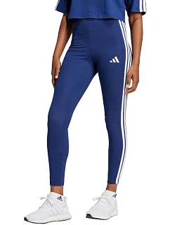Dámské legíny adidas Essentials 3-Stripes Cotton tmavě modré JE0067