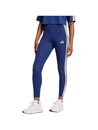 Dámské legíny adidas Essentials 3-Stripes Cotton tmavě modré JE0067 Dámské legíny adidas Essentials 3-Stripes Cotton tmavě modré JE0067
