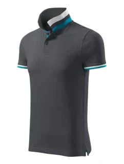 Malfini Collar Up M MLI-25683 světle antracitová polokošile