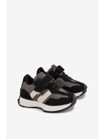 Dětské sportovní boty na suchý zip Miranda – černé