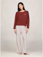 Dámské tričko s dlouhým rukávem UW0UW04153 DW5 kaštanové - Tommy Hilfiger Dámské tričko s dlouhým rukávem UW0UW04153 DW5 kaštanové - Tommy Hilfiger