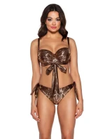 Dámská plavková podprsenka SK-166 Měděná lesk vzor - AVA Dámská plavková podprsenka SK-166 Měděná lesk vzor - AVA